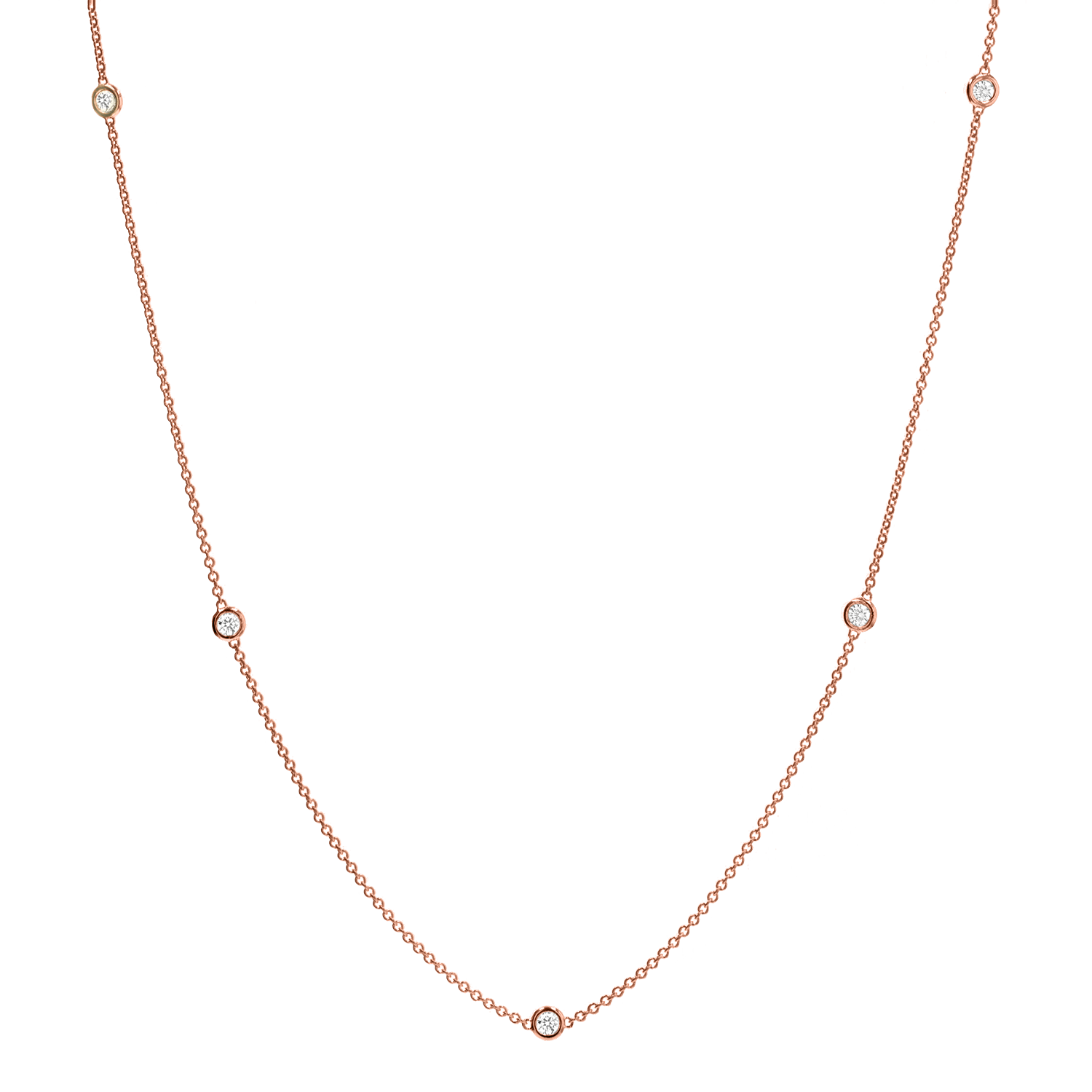 Extra Long Diamond Strand Necklace - Image 4