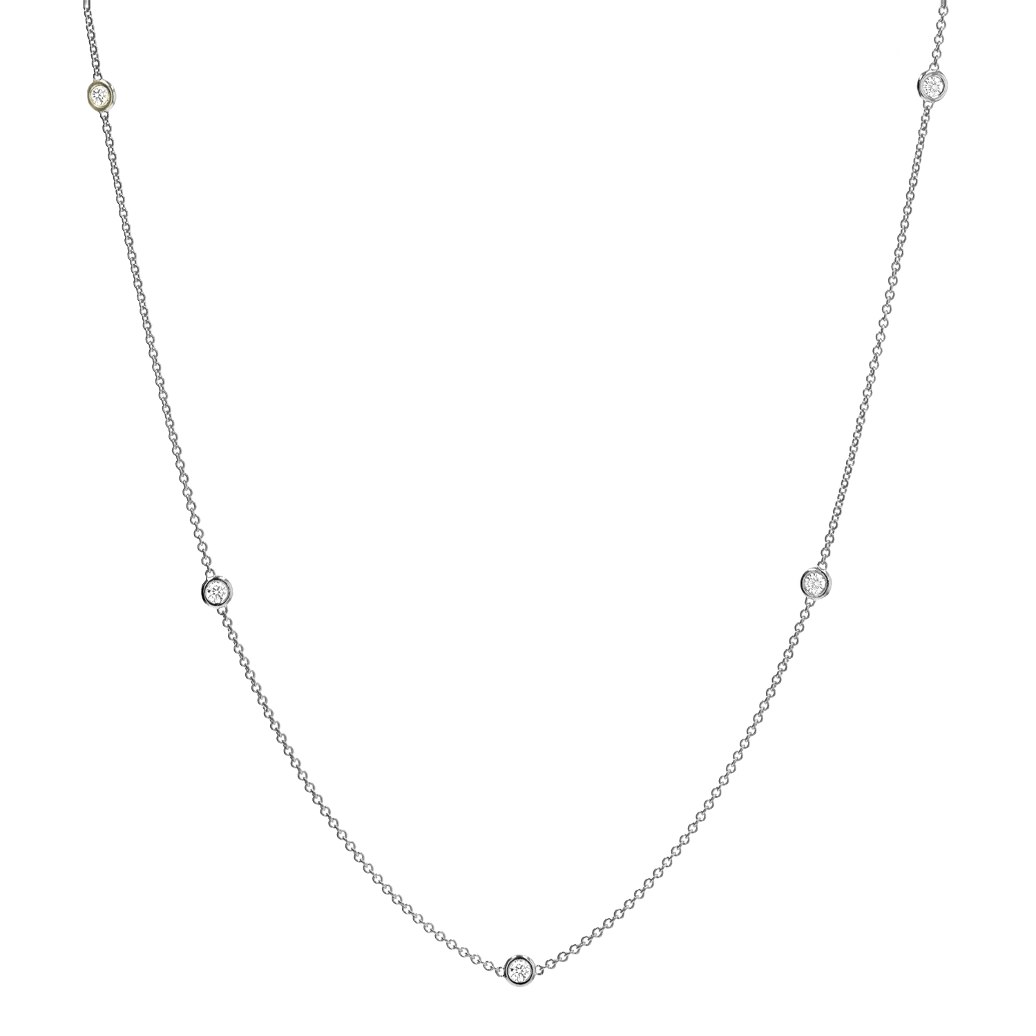 Extra Long Diamond Strand Necklace - Image 3