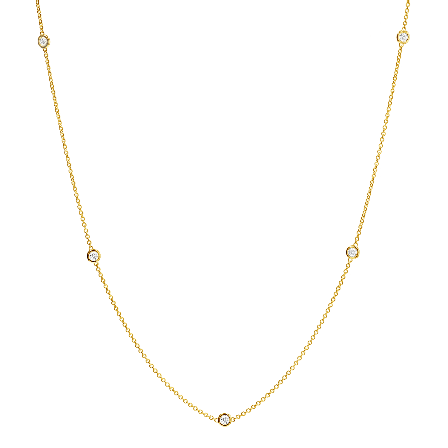 Extra Long Diamond Strand Necklace - Image 2