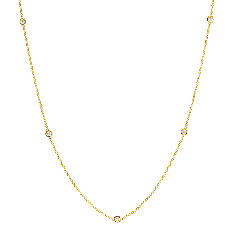 Extra Long Diamond Strand Necklace