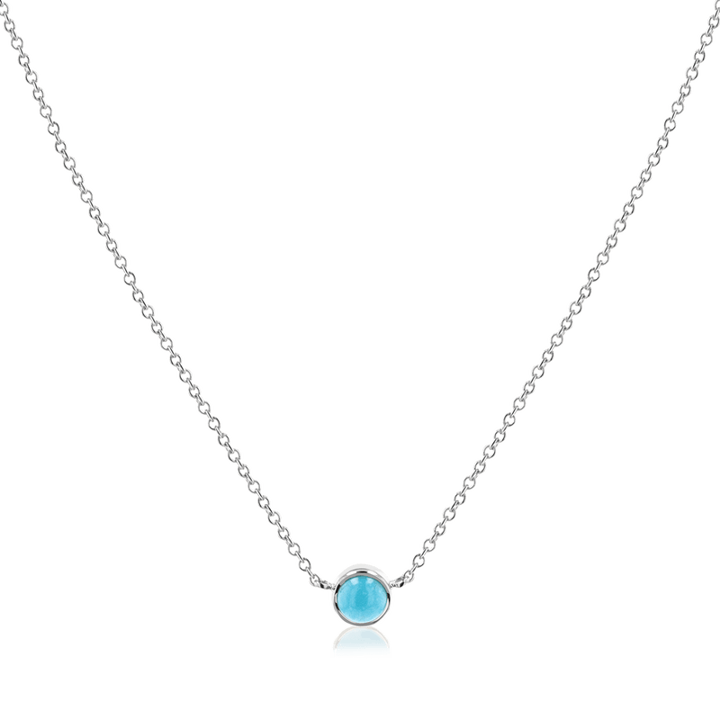 Turquoise Solitaire Necklace