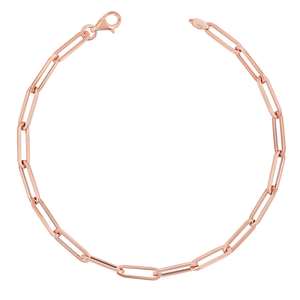 14K Paper Clip Chain Bracelet