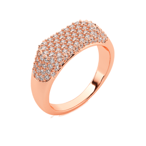 Diamond Pave Signet Ring