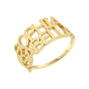 Linear Double Name Ring
