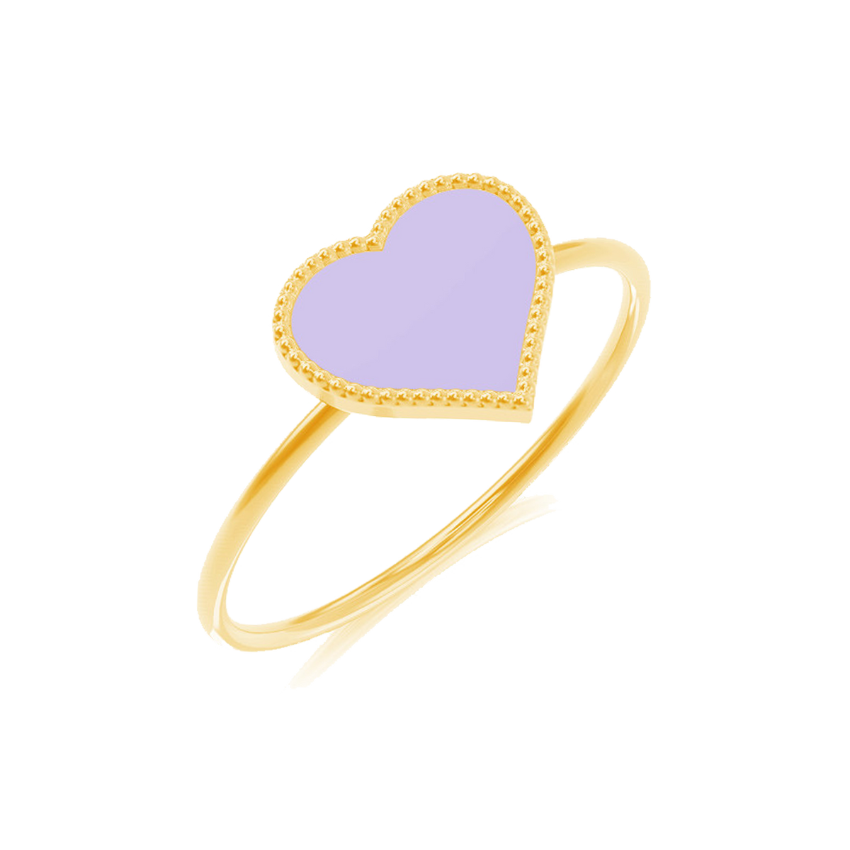 Enamel Heart Ring