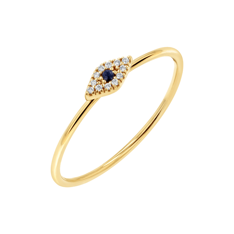 Petit Evil Eye Diamond Ring