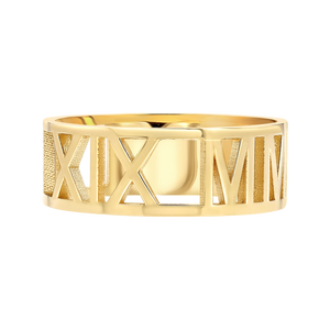 Custom Roman Numeral Ring