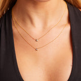 Kids Step Bezel Solitaire Necklace