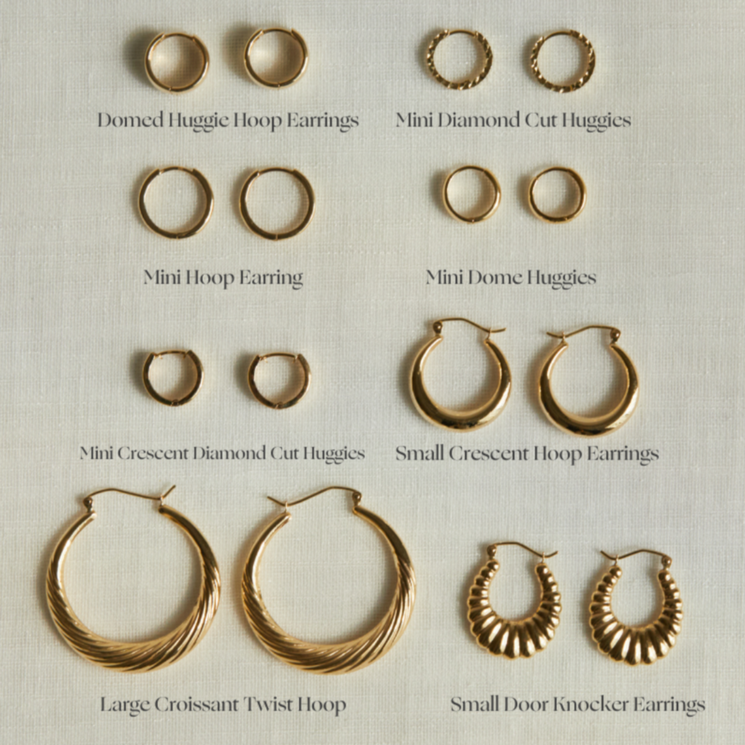 Small gold huggies deals