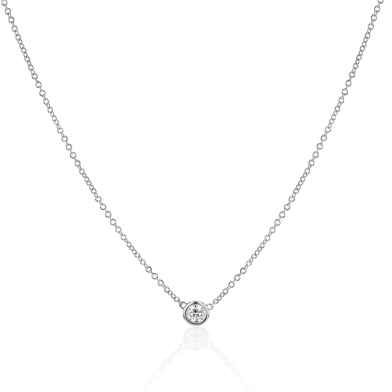 Kids Solitaire Diamond Necklace – Baby Gold - Main Image