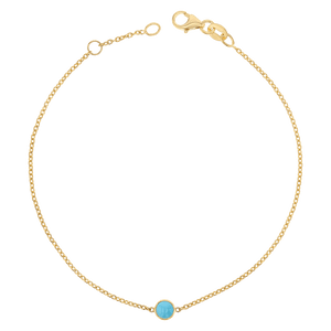 Turquoise Solitaire Bracelet