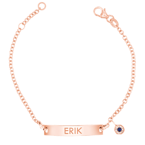 Classic Engravable ID Bracelet with Round Eye Charm