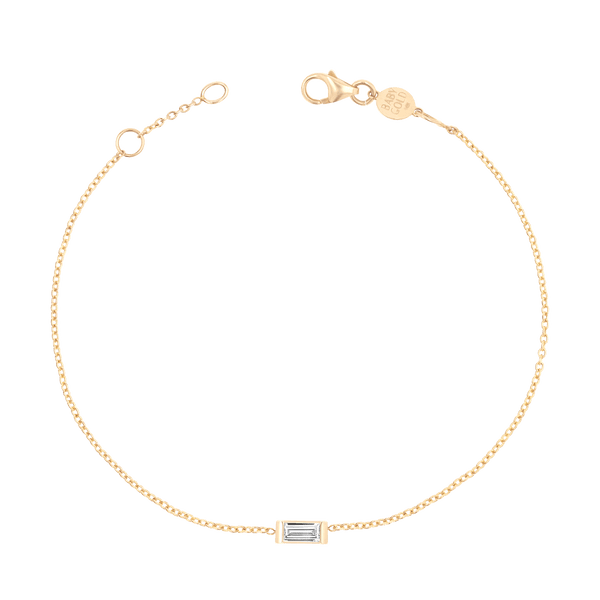 Baguette diamond bracelet (2+ct, adjustable) – Dira London