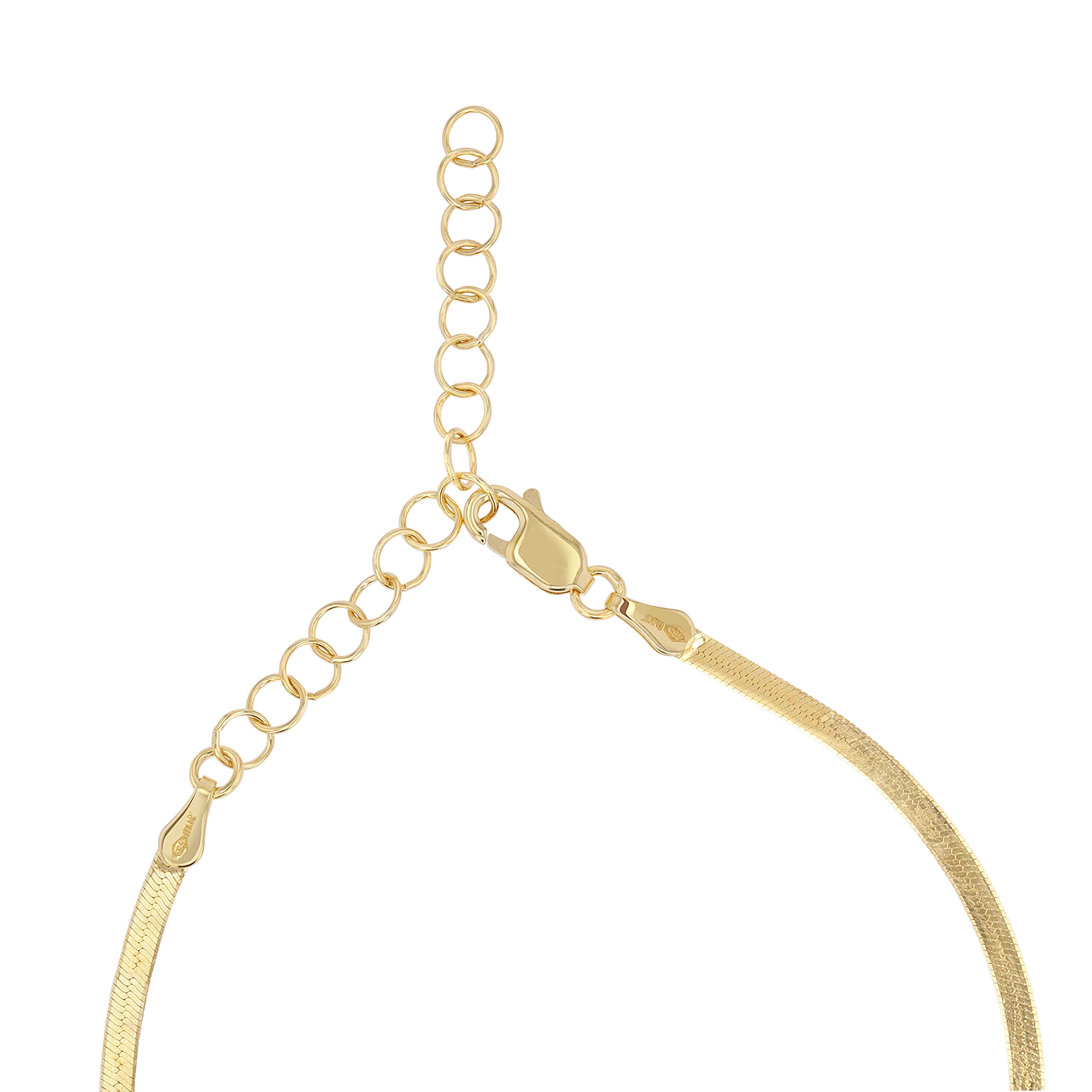 Kids Herringbone Necklace 3mm - Image 3