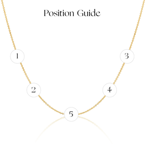 Asymmetrical double 2025 initial necklace