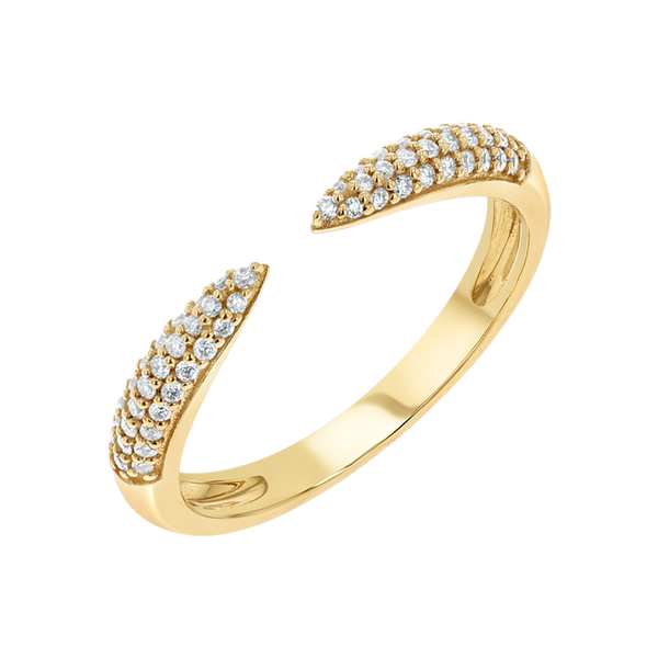 Claw ring gold discount