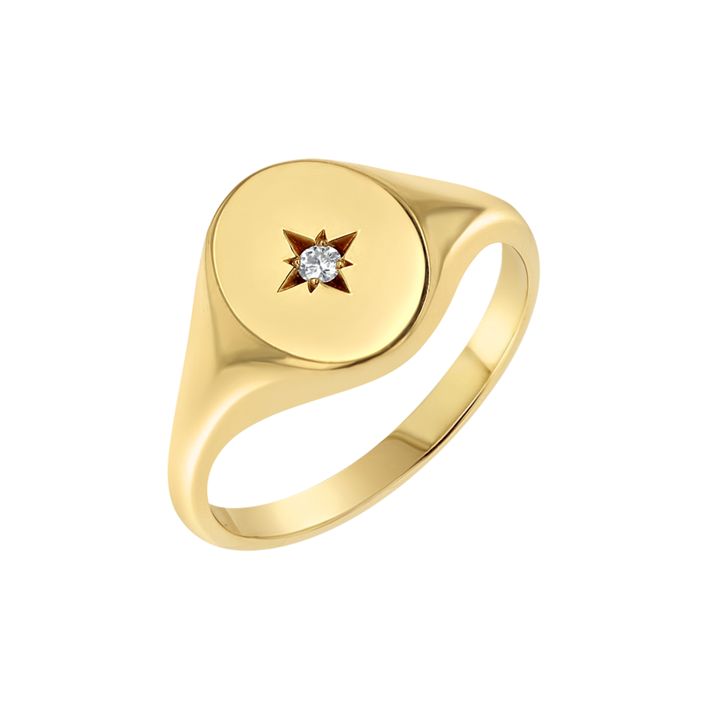14k Gold Signet Rings - Lifetime Guarantee & FREE U.S. Shipping – Baby Gold